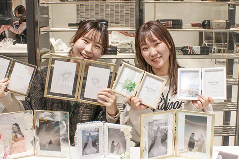 花嫁ドレスフェスタでの新たなブースの企画提案の写真
