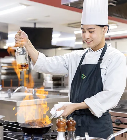 調理実習(料理人)